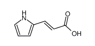 2-Propenoic acid, 3-(1H-pyrrol-2-yl)- Structure