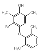 3-bromo-4-(2,6-dimethylphenoxy)-2,6-dimethyl-phenol结构式