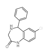 1,3,4,5-Tetrahydro-7-chloro-5-phenyl-2H-1,4-benzodiazepin-2-one picture