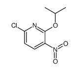 6-chloro-3-nitro-2-(propan-2-yloxy)pyridine结构式