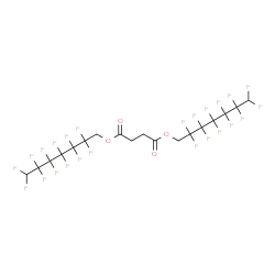 Succinic acid bis(2,2,3,3,4,4,5,5,6,6,7,7-dodecafluoroheptyl) ester结构式