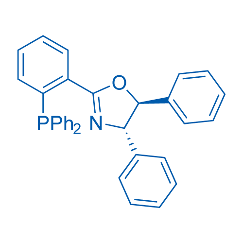 (4S,5S)-2-(2-(Diphenylphosphanyl)phenyl)-4,5-diphenyl-4,5-dihydrooxazole structure