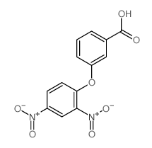 Benzoic acid,3-(2,4-dinitrophenoxy)- Structure