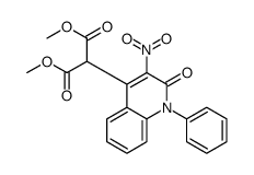 dimethyl 2-(3-nitro-2-oxo-1-phenylquinolin-4-yl)propanedioate Structure