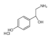 4-[(1R)-2-amino-1-hydroxyethyl]phenol,hydrochloride结构式