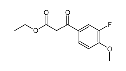 ethyl 3-(3-fluoro-4-methoxyphenyl)-3-oxopropanoate Structure