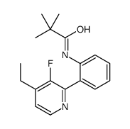 N-[2-(4-ethyl-3-fluoropyridin-2-yl)phenyl]-2,2-dimethylpropanamide结构式