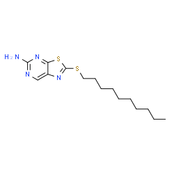 5-Amino-2-(decylthio)thiazolo[5,4-d]pyrimidine Structure