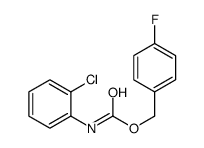 Carbamic acid, (2-chlorophenyl)-, (4-fluorophenyl)methyl ester (9CI)结构式