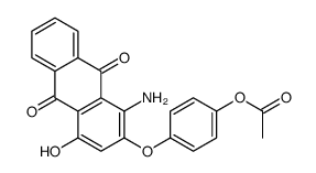 p-[[1-amino-4-hydroxy-9,10-dioxo-9,10-dihydro-2-anthryl]oxy]phenyl acetate Structure