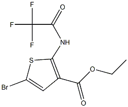 5-溴-2-(2,2,2-三氟乙酰氨基)噻吩-3-羧酸乙酯图片