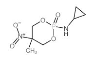 1,3,2-Dioxaphosphorinan-2-amine,N-cyclopropyl-5-methyl-5-nitro-, 2-oxide结构式