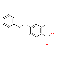 4-Benzyloxy-5-chloro-2-fluorophenylboronic acid Structure