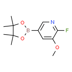 2-Fluoro-3-methoxypyridine-5-boronic acid pinacol ester结构式