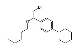 [α-(Bromomethyl)-p-cyclohexylbenzyl]pentyl ether结构式