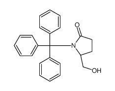 (5S)-5-(hydroxymethyl)-1-tritylpyrrolidin-2-one结构式