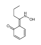 6-[1-(hydroxyamino)butylidene]cyclohexa-2,4-dien-1-one结构式