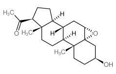Pregnan-20-one,5,6-epoxy-3-hydroxy-, (3b,5a,6a)- Structure