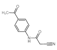 N-(4-Acetylphenyl)-2-cyanoacetamide结构式