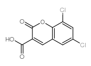 6,8-DICHLORO-2-OXO-2H-CHROMENE-3-CARBOXYLIC ACID structure