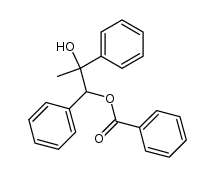 α.β-diphenyl-propylene glycol-α benzoate Structure