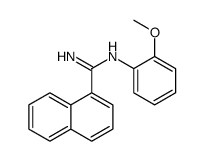 N'-(2-methoxyphenyl)naphthalene-1-carboximidamide结构式