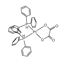 Pt(oxalato)(PPh3)2结构式
