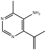 4-methyl-6-(prop-1-en-2-yl)pyrimidin-5-amine Structure