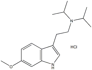 6-methoxy-N,N-bis(1-methylethyl)-1H-indole-3-ethanamine,monohydrochloride结构式