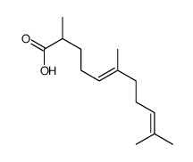 2,6,10-trimethylundeca-5,9-dienoic acid结构式