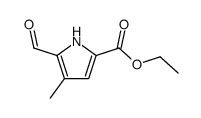 Ethyl 5-formyl-4-Methyl-1H-pyrrole-2-carboxylate结构式