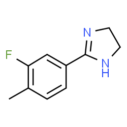 1H-Imidazole,2-(3-fluoro-4-methylphenyl)-4,5-dihydro-结构式