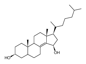 5α-cholest-8(14)-ene-3,15α-diol结构式