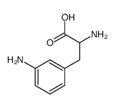 2-AMINO-3-(3-AMINOPHENYL)PROPANOIC ACID结构式