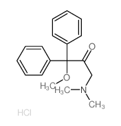 2-Propanone,3-(dimethylamino)-1-methoxy-1,1-diphenyl-, hydrochloride (8CI,9CI)结构式