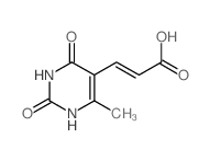 2-Propenoic acid,3-(1,2,3,4-tetrahydro-6-methyl-2,4-dioxo-5-pyrimidinyl)-, (2E)-结构式