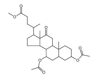 methyl 3-alpha,7-alpha-diacetoxy-12-oxo-5-beta-cholan-24-oate Structure