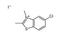 5-chloro-2,3-dimethyl-1,3-benzothiazol-3-ium,iodide Structure