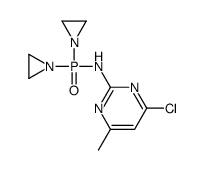 N-[bis(aziridin-1-yl)phosphoryl]-4-chloro-6-methylpyrimidin-2-amine Structure