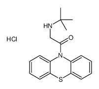 2-(tert-butylamino)-1-phenothiazin-10-ylethanone,hydrochloride Structure