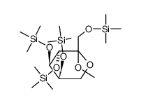 Methyl 1-O,3-O,4-O,5-O-tetrakis(trimethylsilyl)-L-sorbopyranoside结构式