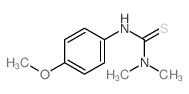 Thiourea,N'-(4-methoxyphenyl)-N,N-dimethyl- structure