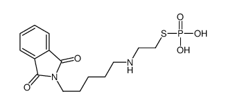 2-[5-(1,3-dioxoisoindol-2-yl)pentylamino]ethylsulfanylphosphonic acid结构式