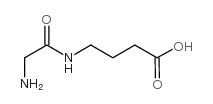 Butanoic acid,4-[(2-aminoacetyl)amino]- Structure