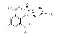 Benzenesulfonamide, N-(4-chloro-2,6-dinitrophenyl)-4-methyl-结构式