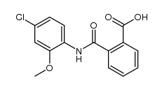 2-((4-chloro-2-methoxyphenyl)carbamoyl)benzoic acid结构式