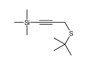 3-tert-butylsulfanylprop-1-ynyl(trimethyl)silane结构式