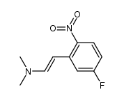 trans-5-fluoro-β-dimethylamino-2-nitrostyrene结构式