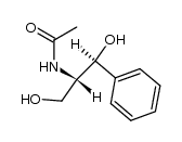 (1RS,2RS)-2-acetylamino-1-phenyl-propane-1,3-diol结构式