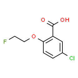 5-Chloro-2-(2-fluoroethoxy)benzoic acid Structure